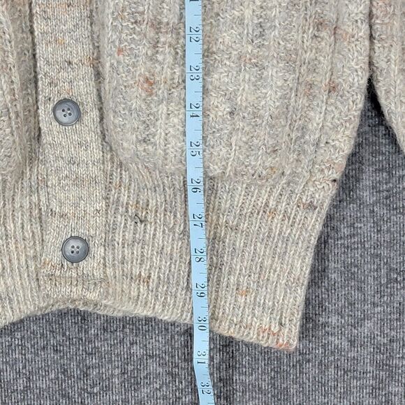 Vintage Pendleton Sweater Mens XL Beige 100% Pure Virgin Wool Cardigan USA Made - Picture 4 of 12